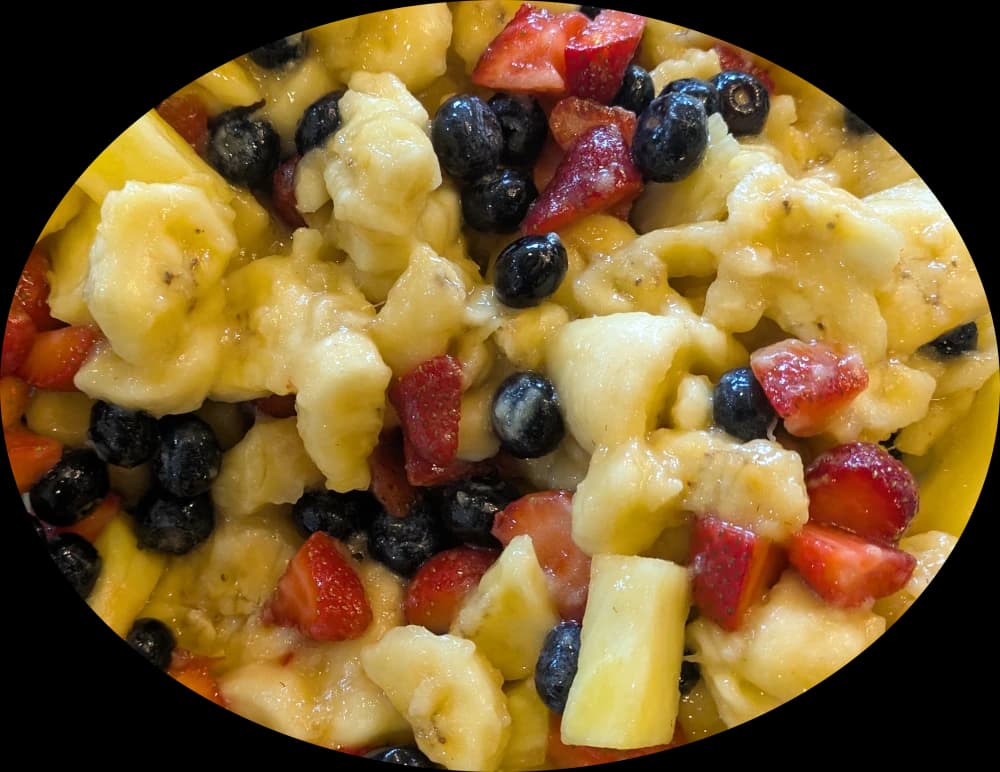 Fruit salad with banana