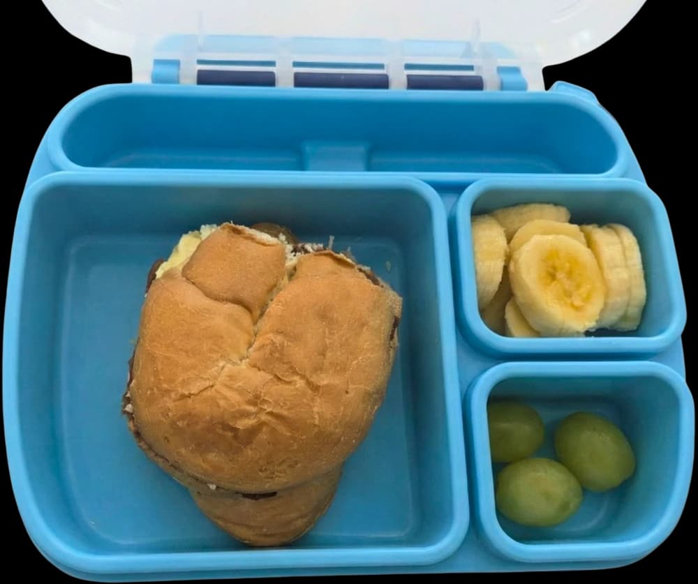 Banana in lunch box